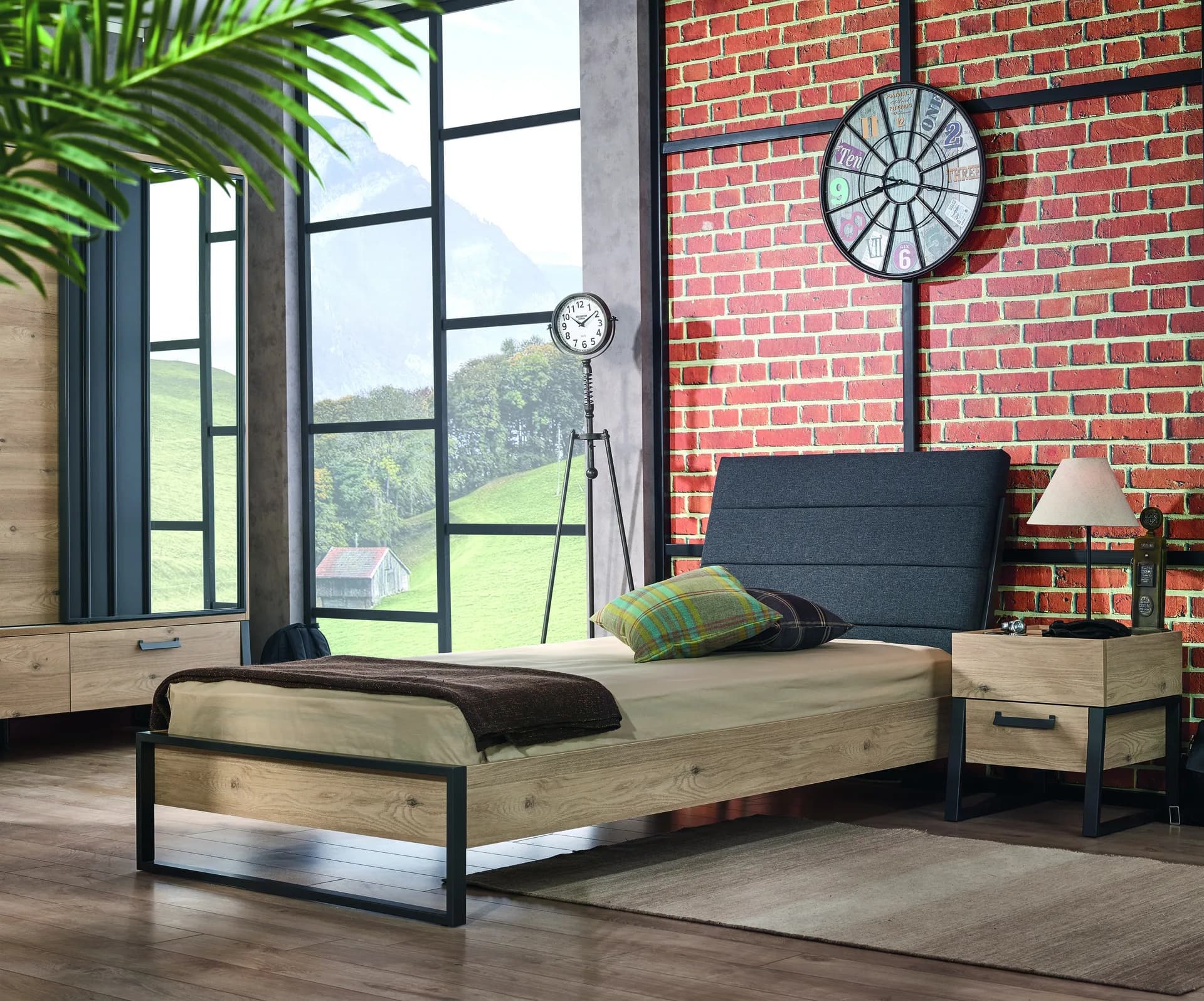 Irony 100×200 Bed Frame & Headboard 2