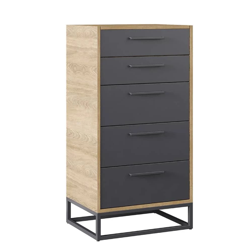 Legend Chest of Drawers Walnut — Dark Grey 2