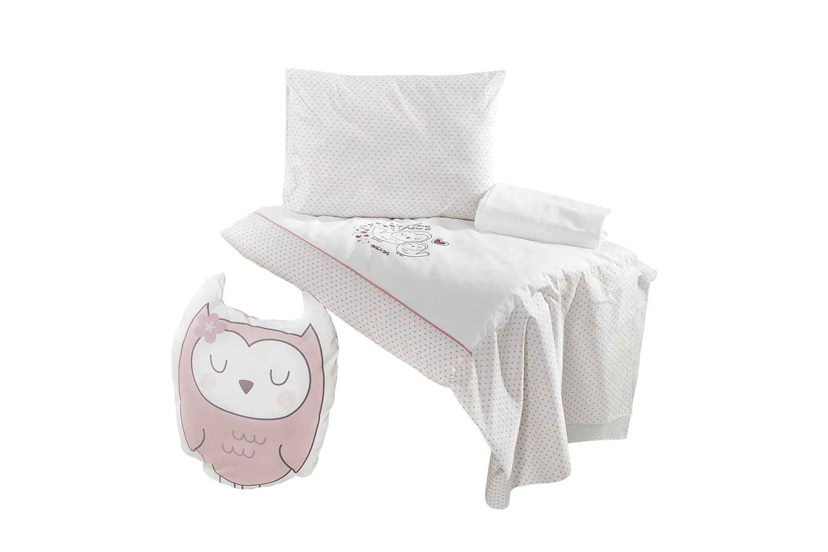 Sofy Pink Bedding Set (60×120)