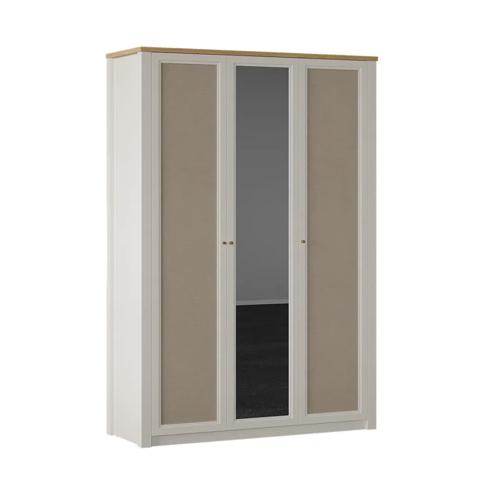 Corso 3 Doors Wardrobe — Cream