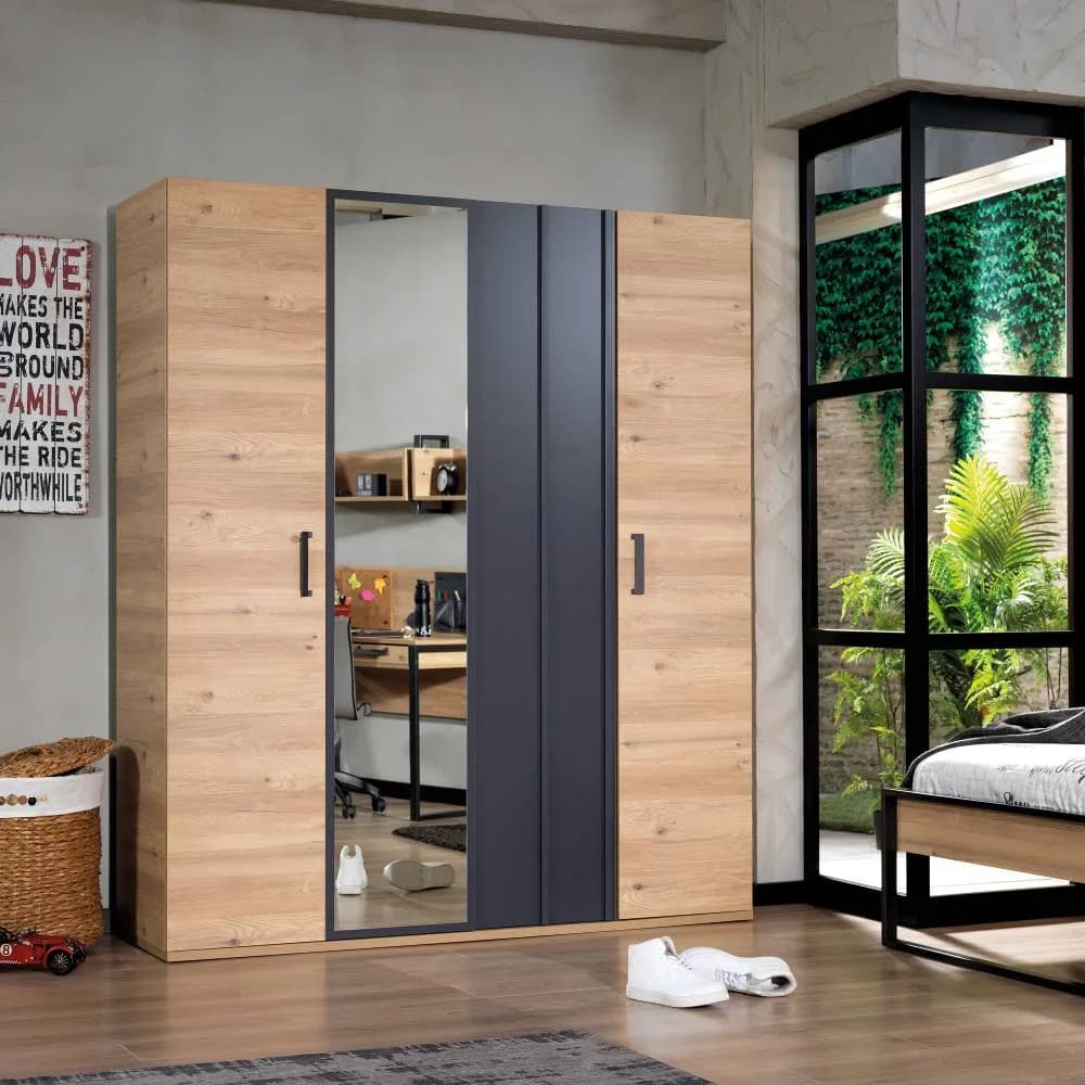 Irony 4 Doors Wardrobe 2