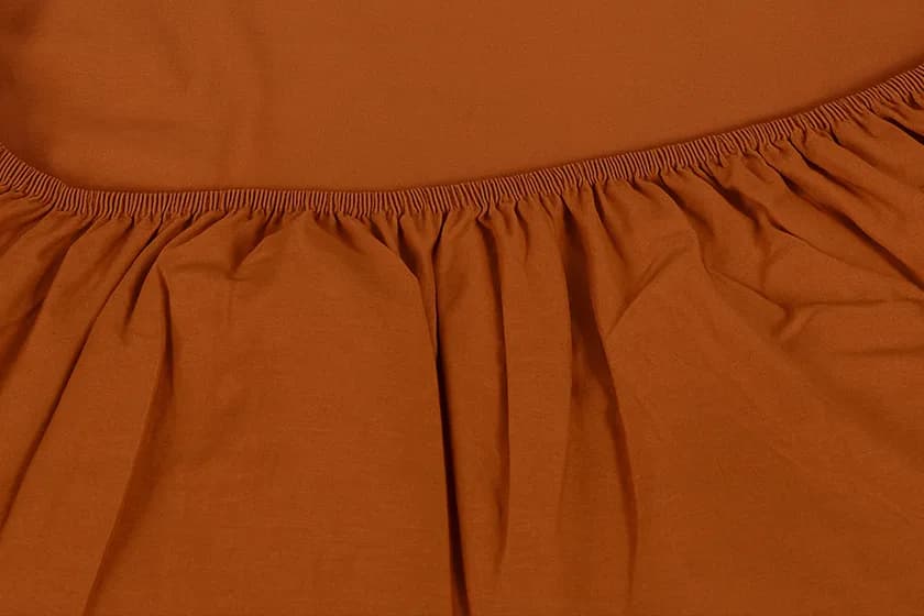 Nox Fitted Sheet Cinnamon (90×200 cm) 2