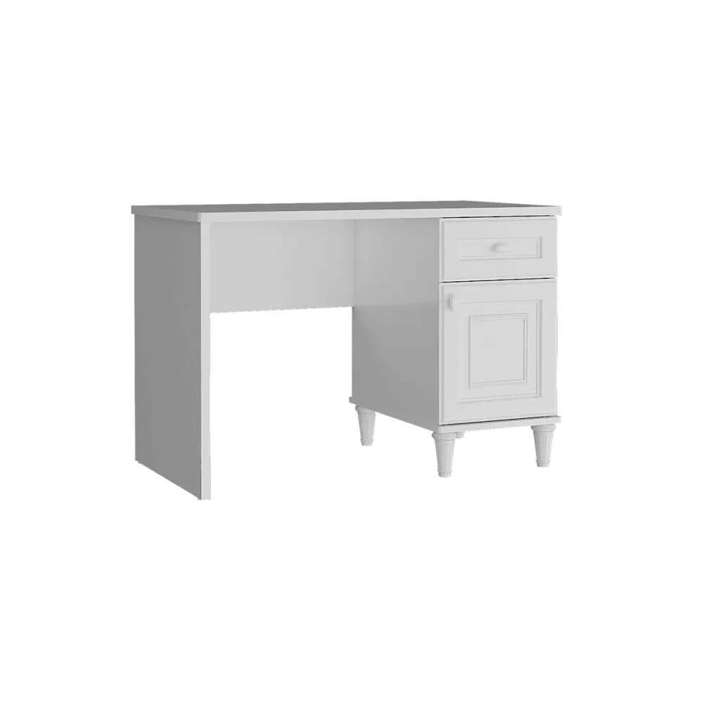 Lora Study Desk — Ultra White