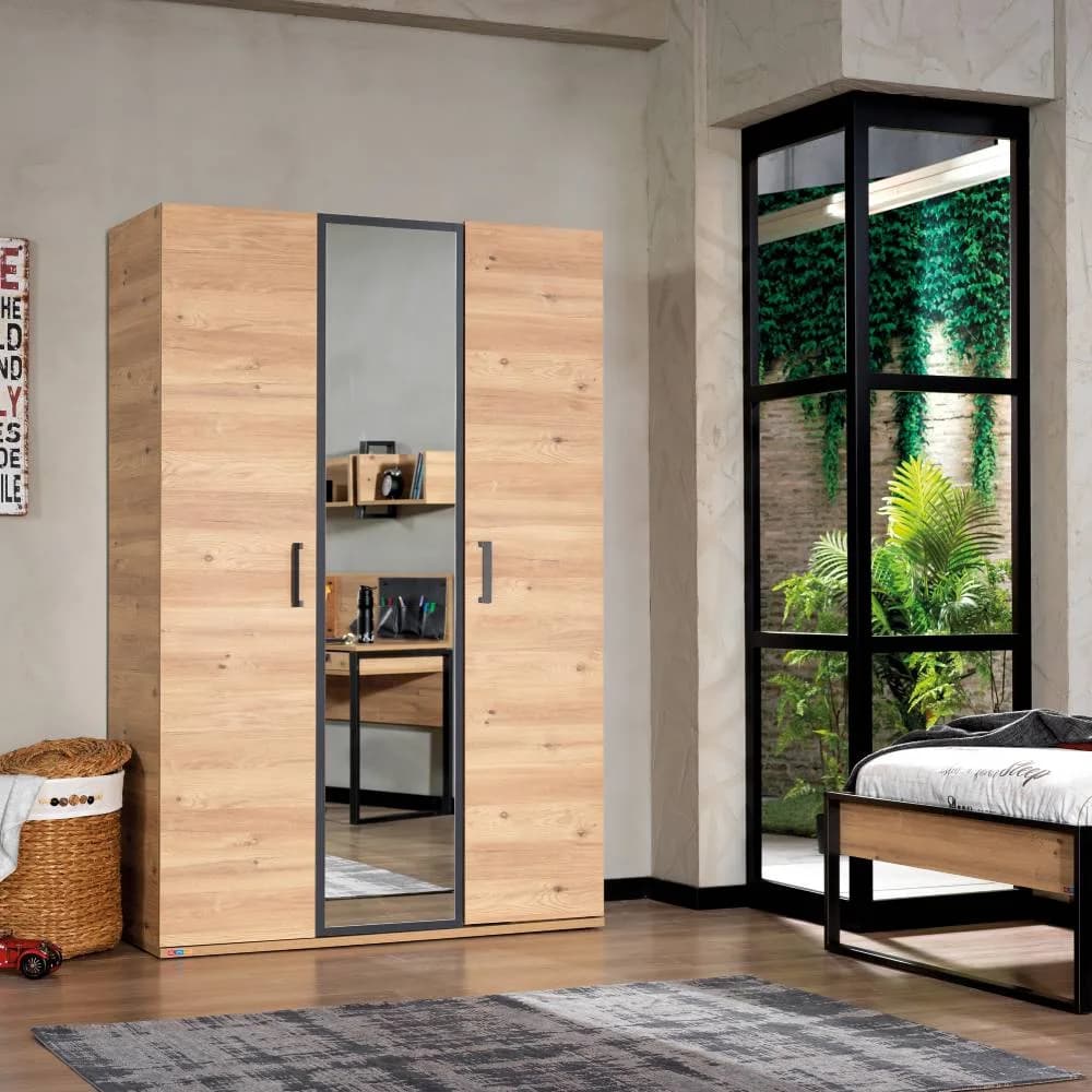 Irony 3 Doors Wardrobe C1 4
