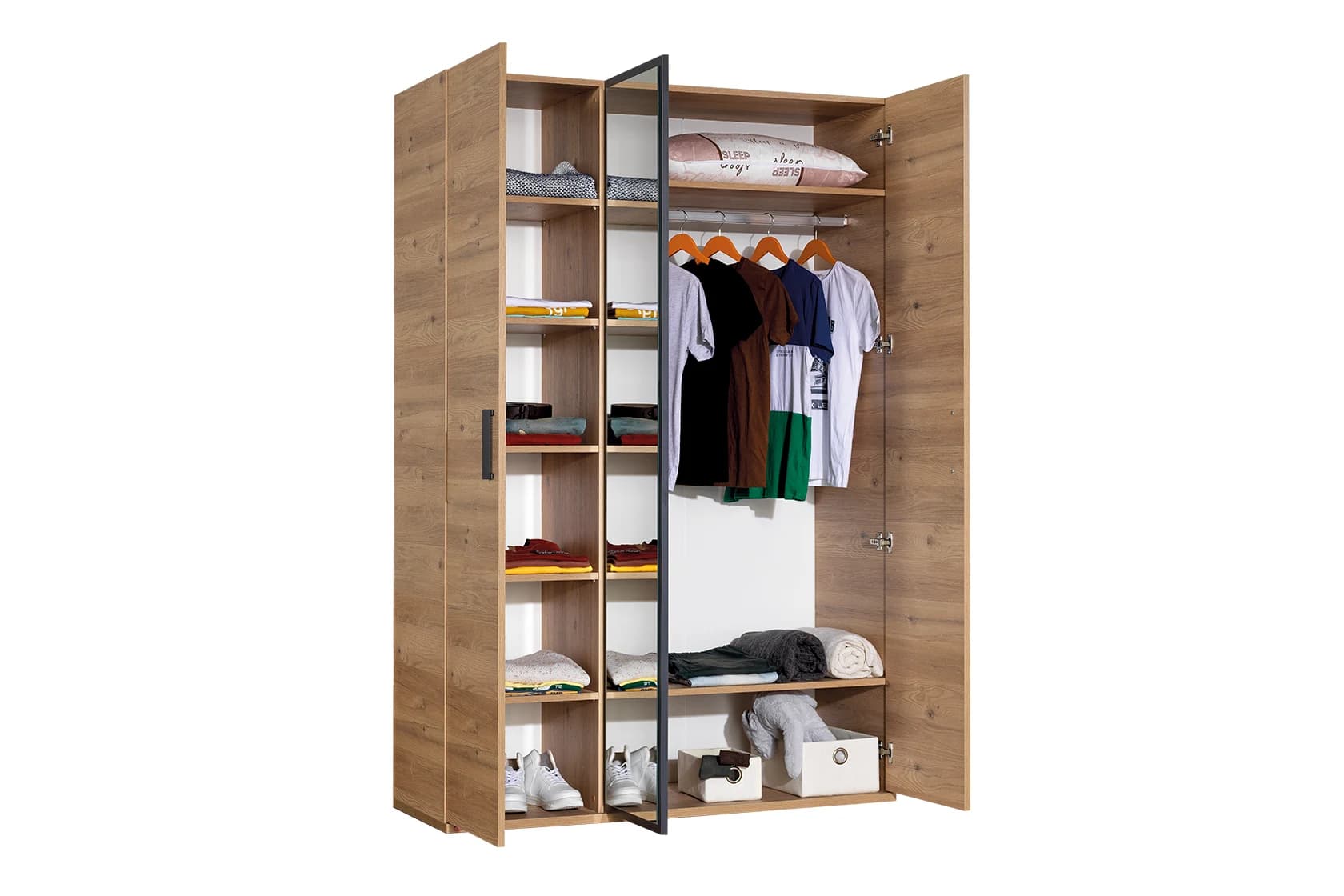 Irony 3 Doors Wardrobe C1 3