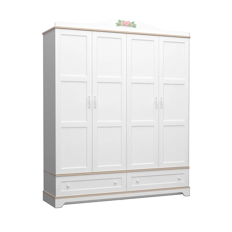 Bianca 4 Doors Wardrobe — Ultra White 4