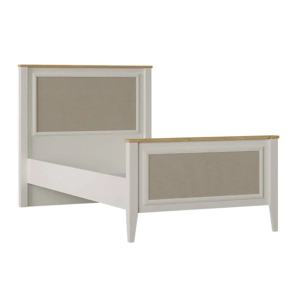 Corso Bed Frame & Headboard — Cream