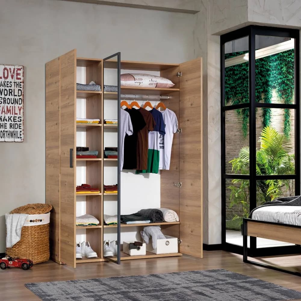 Irony 3 Doors Wardrobe C1 3