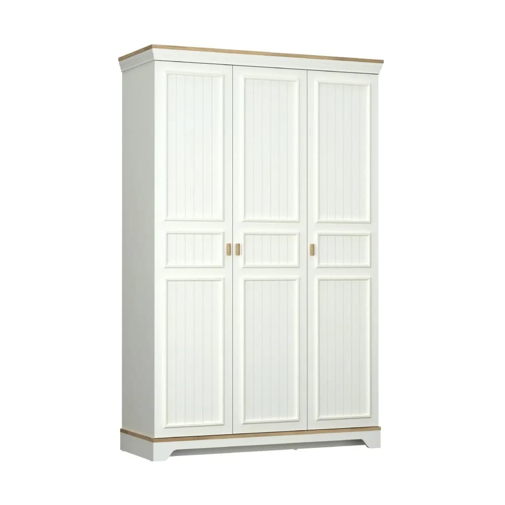 Monte 3 Doors Wardrobe — Cream