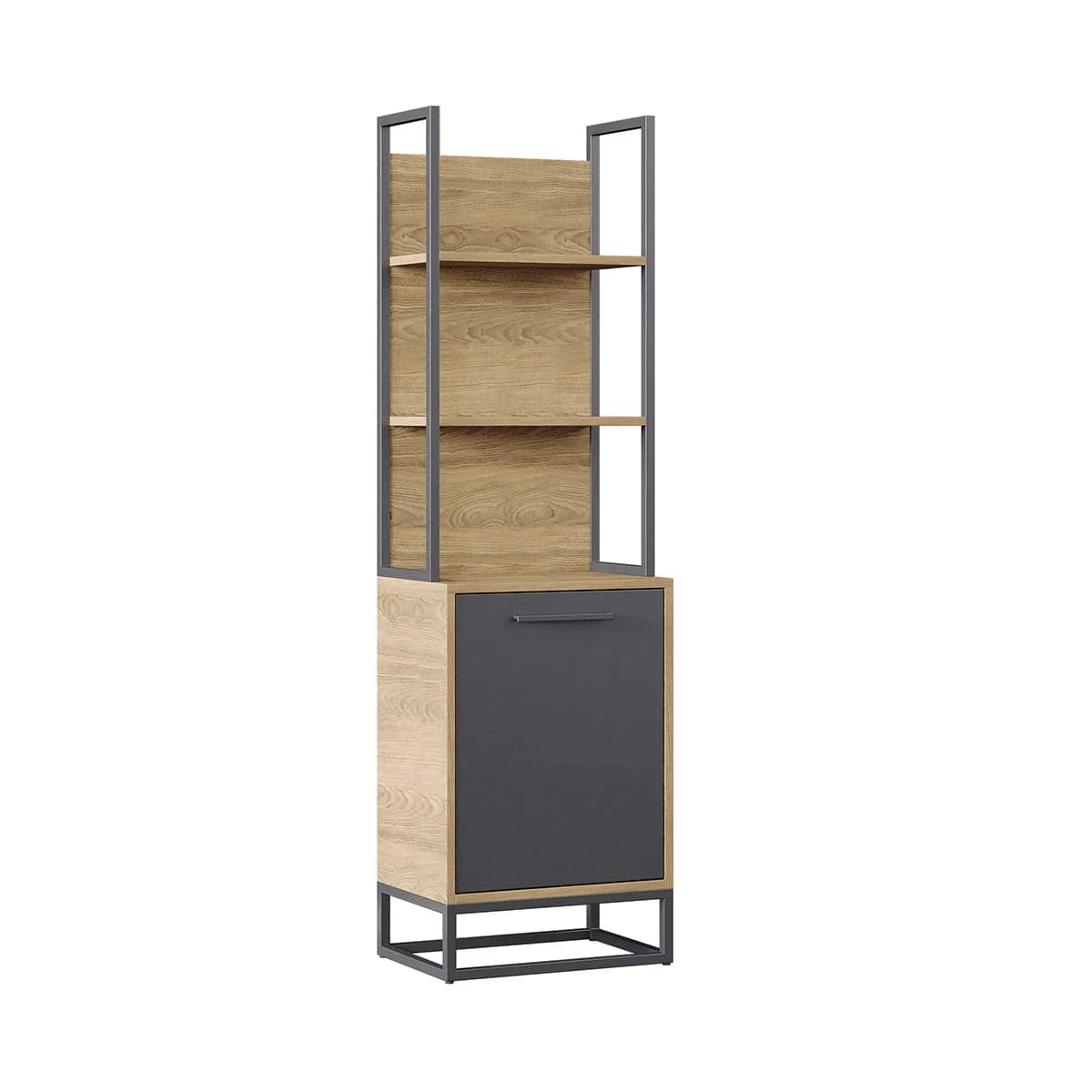 Legend Bookshelf Walnut — Dark Grey 2