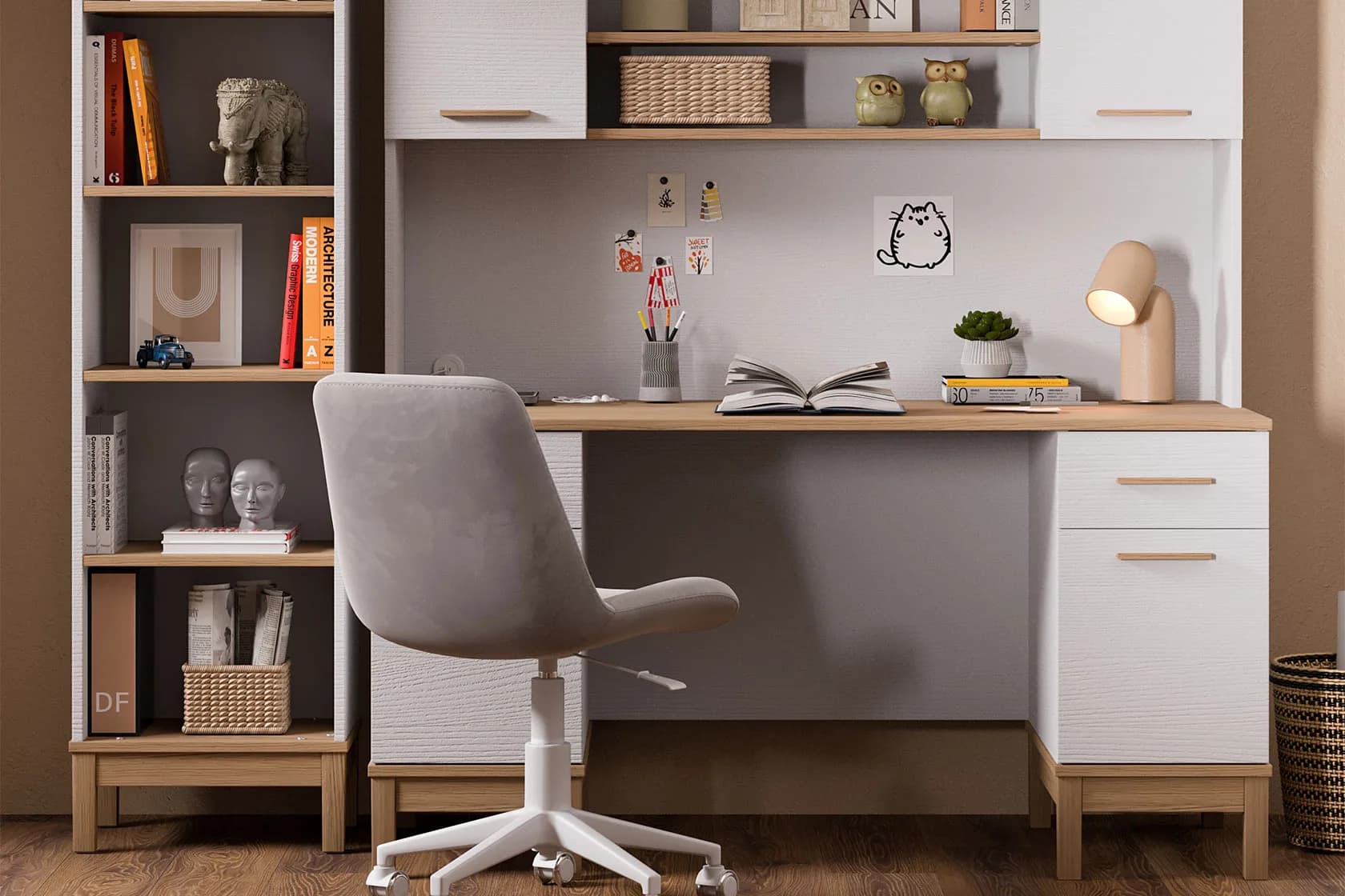 Etto Bookshelf — White 2