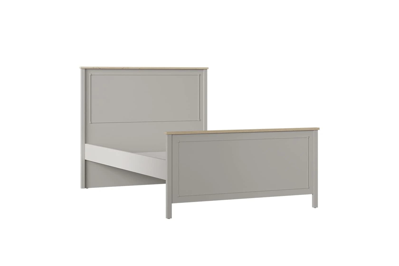 Sento 120×200 Bed Frame & Headboard — Grey 2