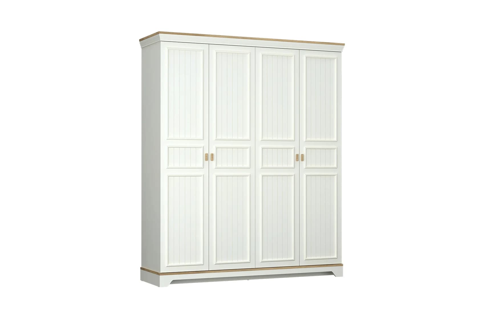 Monte 4 Doors Wardrobe — Cream 3