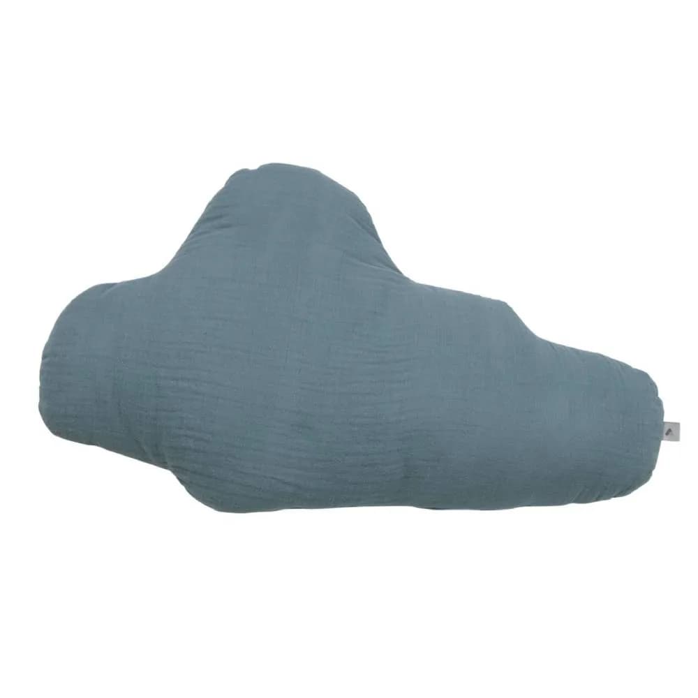 Filled Cushion Cloud Blue Muslin (60×35)
