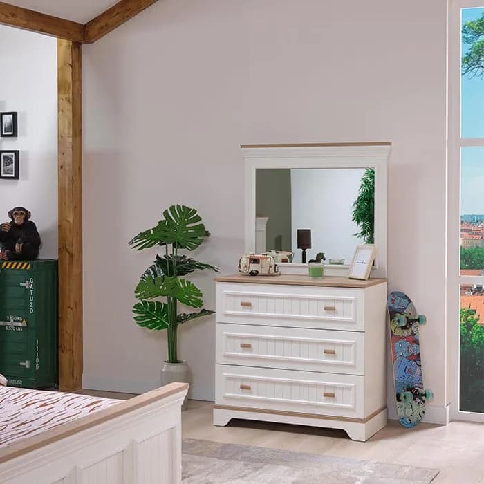 Monte Chiffonier Mirror — Cream 3