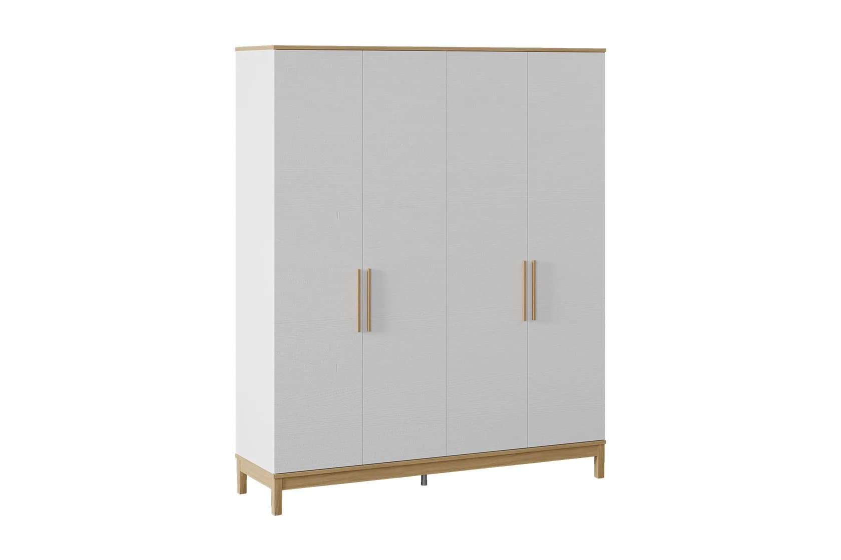 Etto 4 Doors Wardrobe — White