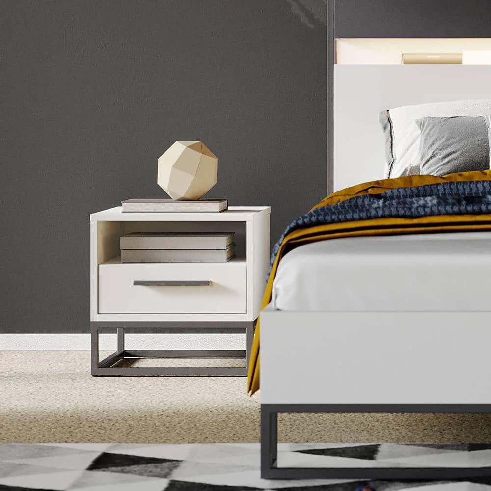 Legend Nightstand — Ultra White 3