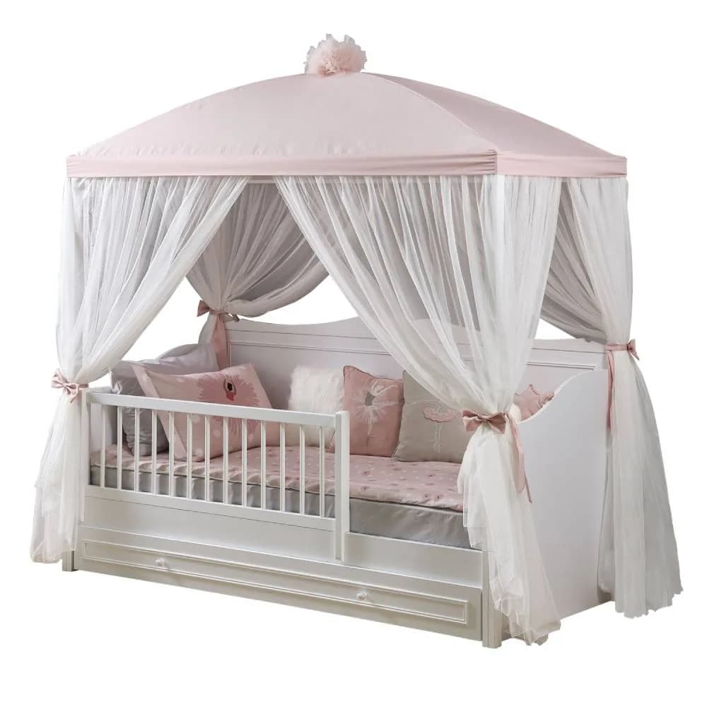 Bianca – Lora Toddler Bed Canopy Conv.set — Ultra White 2