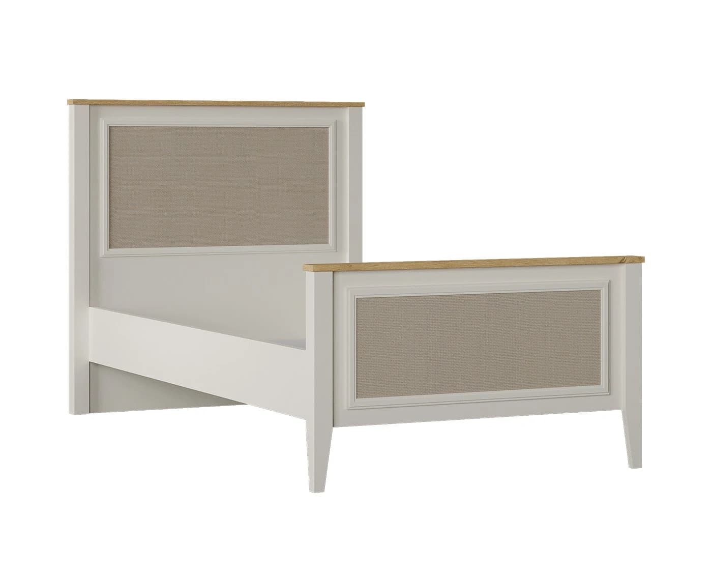 Corso Bed Frame & Headboard — Cream 2
