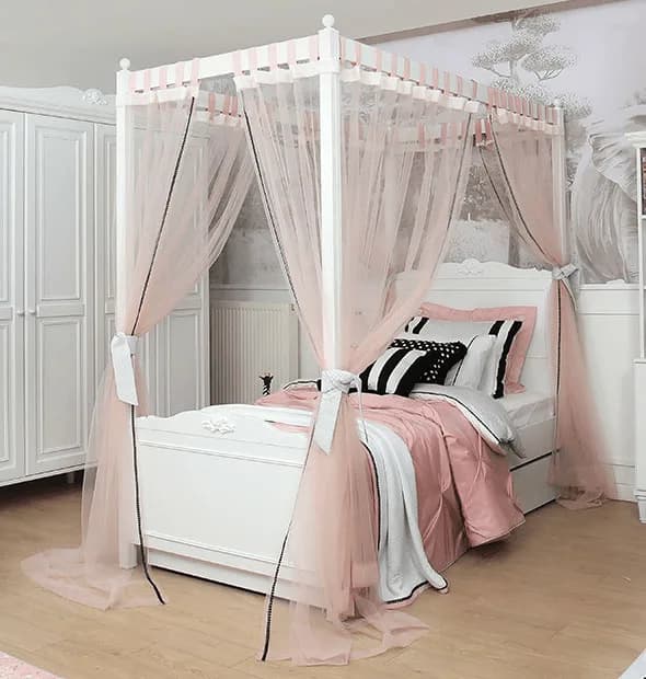 Pinky Mosquito Net 4 Pcs 180×240 Bowder 2