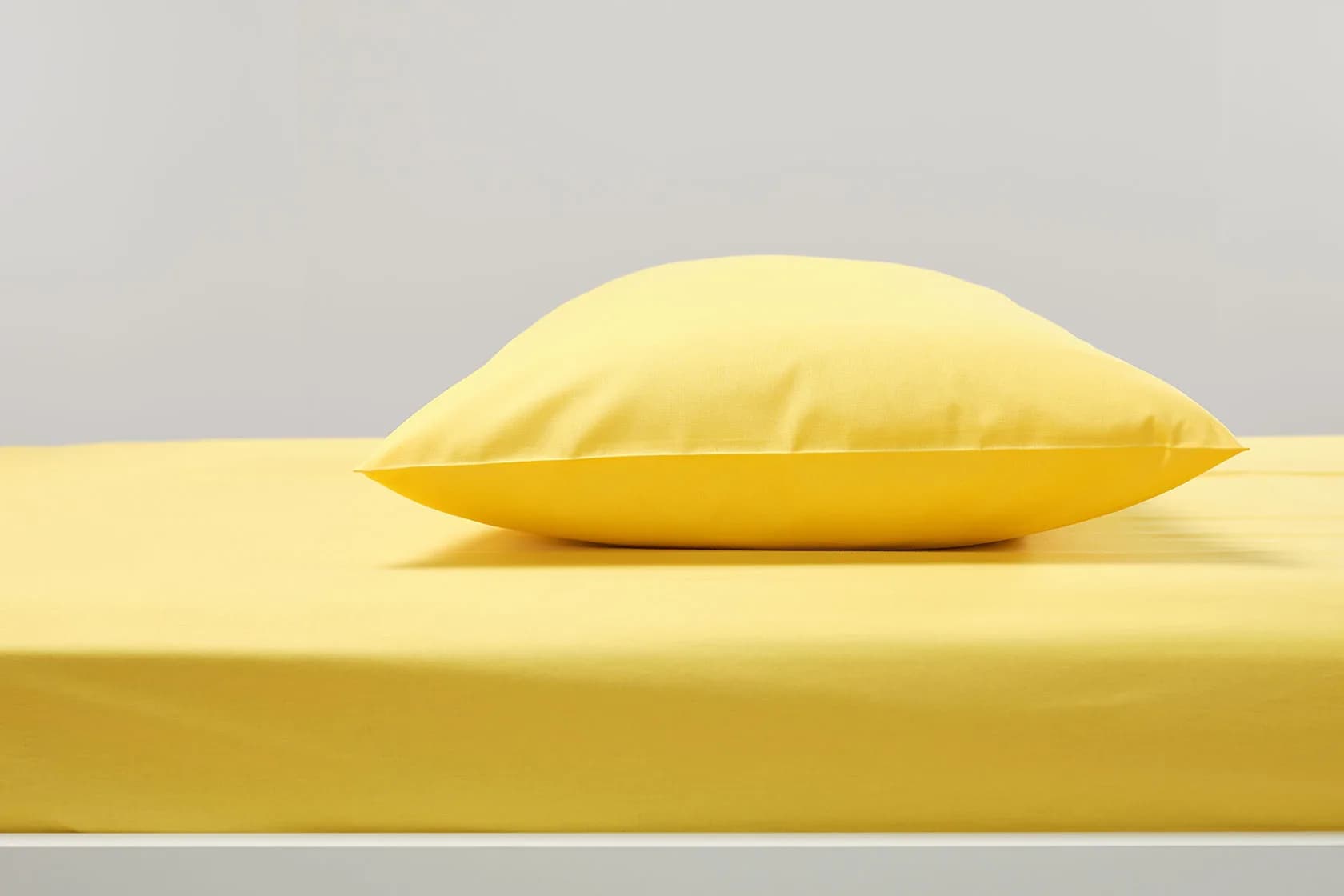 Cotton Sheet Set Yellow 180×260 3