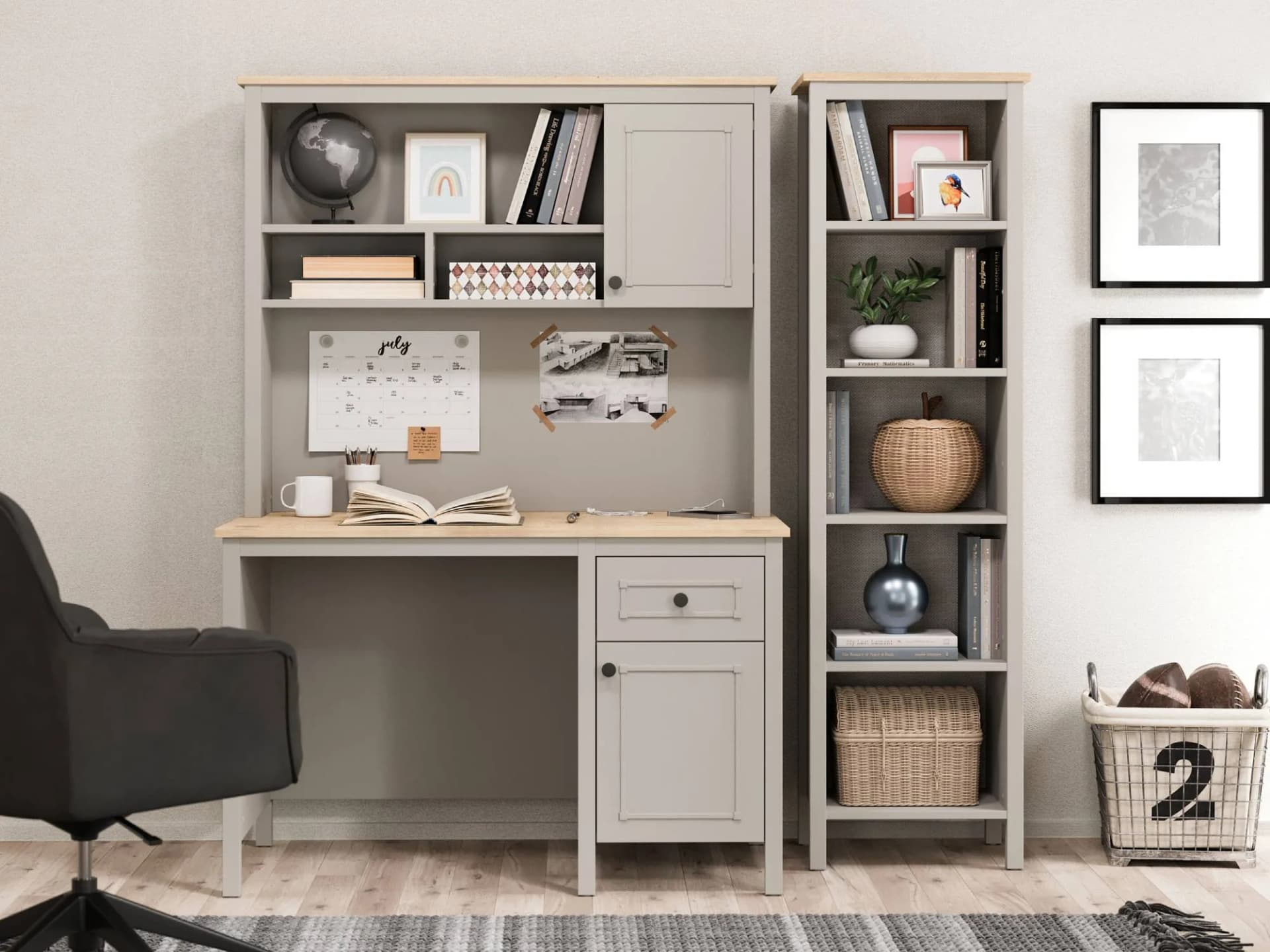 Sento Study Desk — Grey 4
