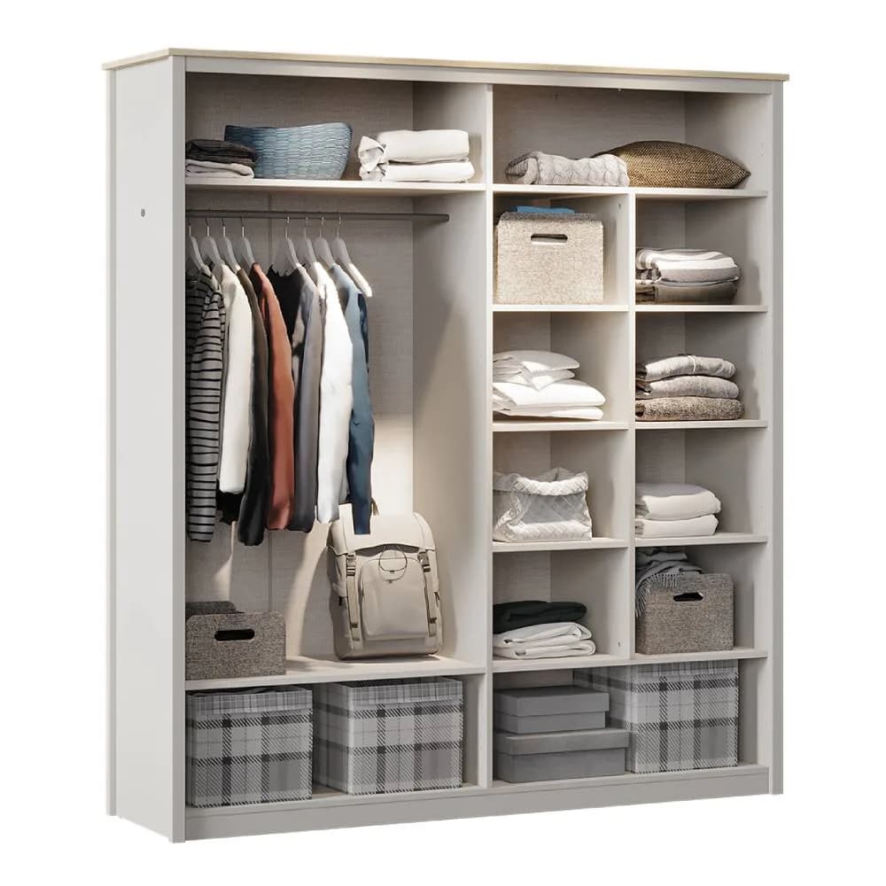 Sento 4 Doors Wardrobe — Grey 2