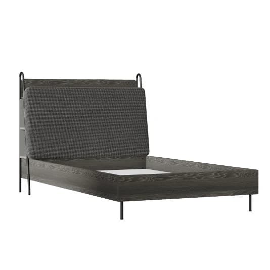 Arwen 120×200 Bed Frame & Headboard — Dark Oak 2