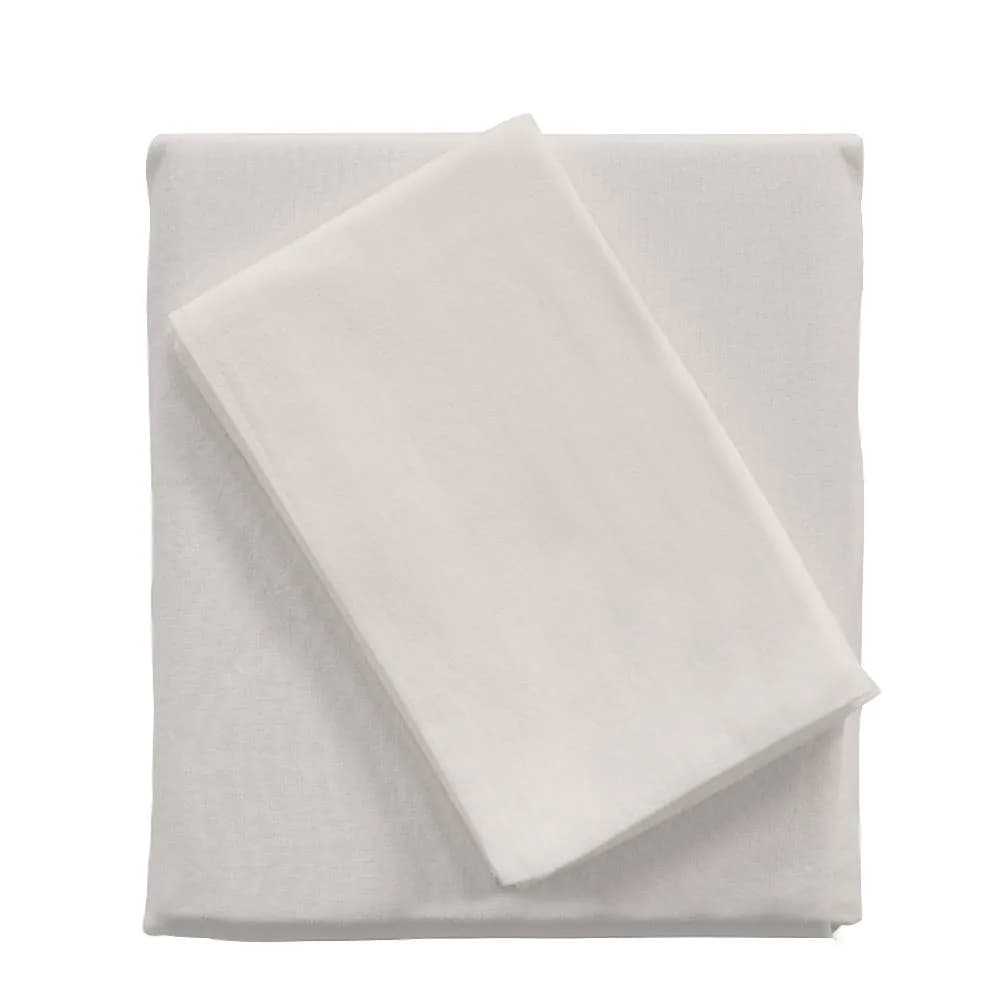 Sheet Set Fitted Pearl Baby Offwhite (60×120)