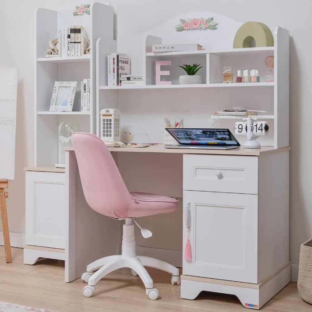 Bianca Study Desk — Ultra White 3