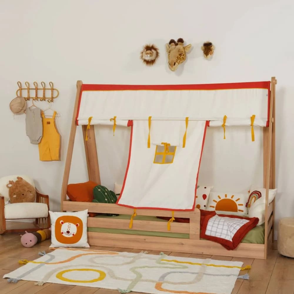 Tent Montessori Bedframe 90×200 — Oak 2