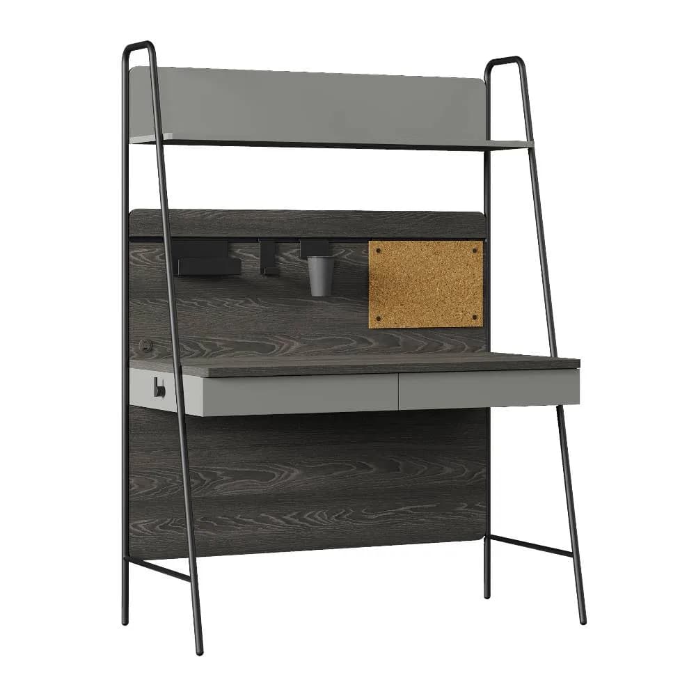 Arwen Study Desk and Top Unit — Dark Oak