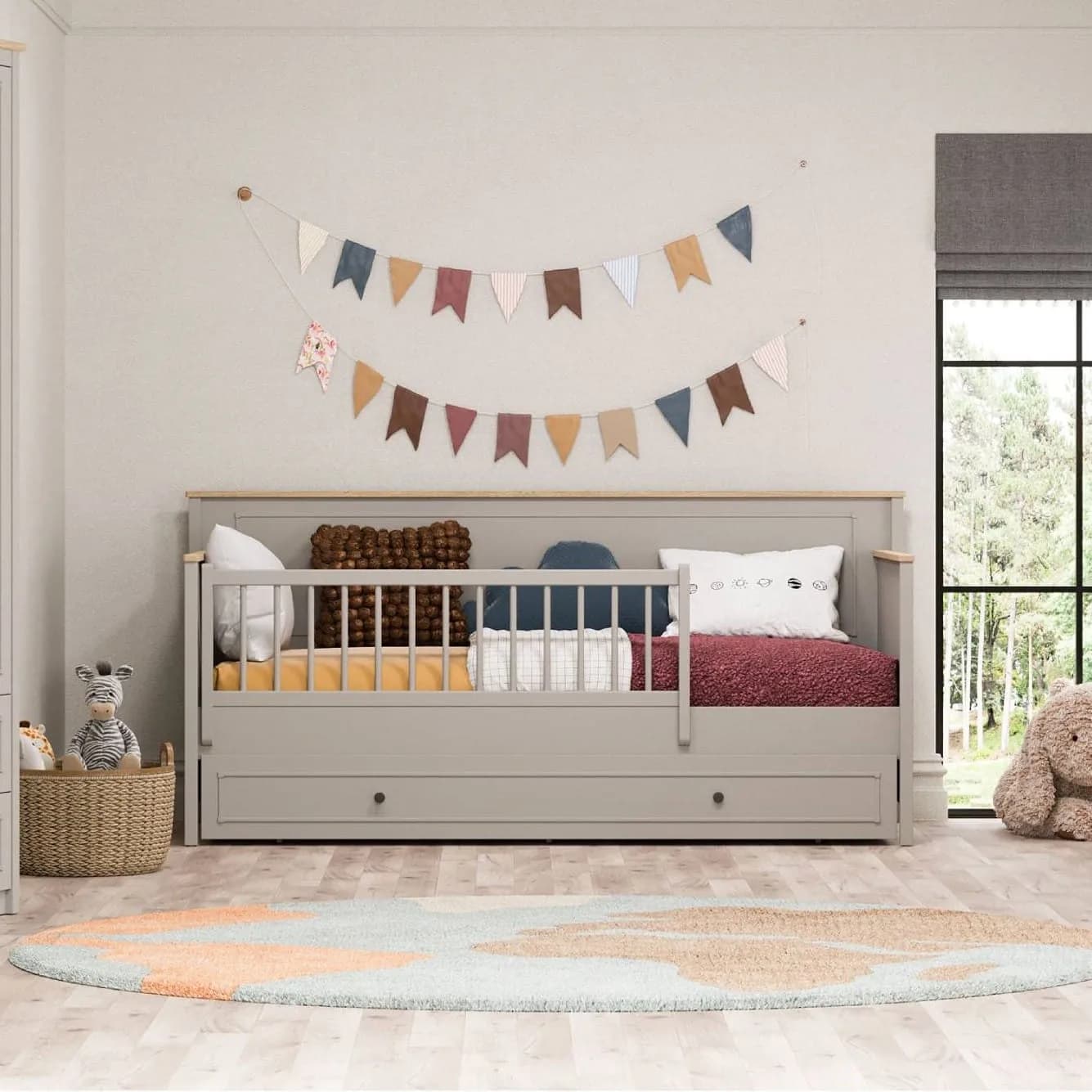 Sento Pull-Out Bed 90×190 — Grey 3