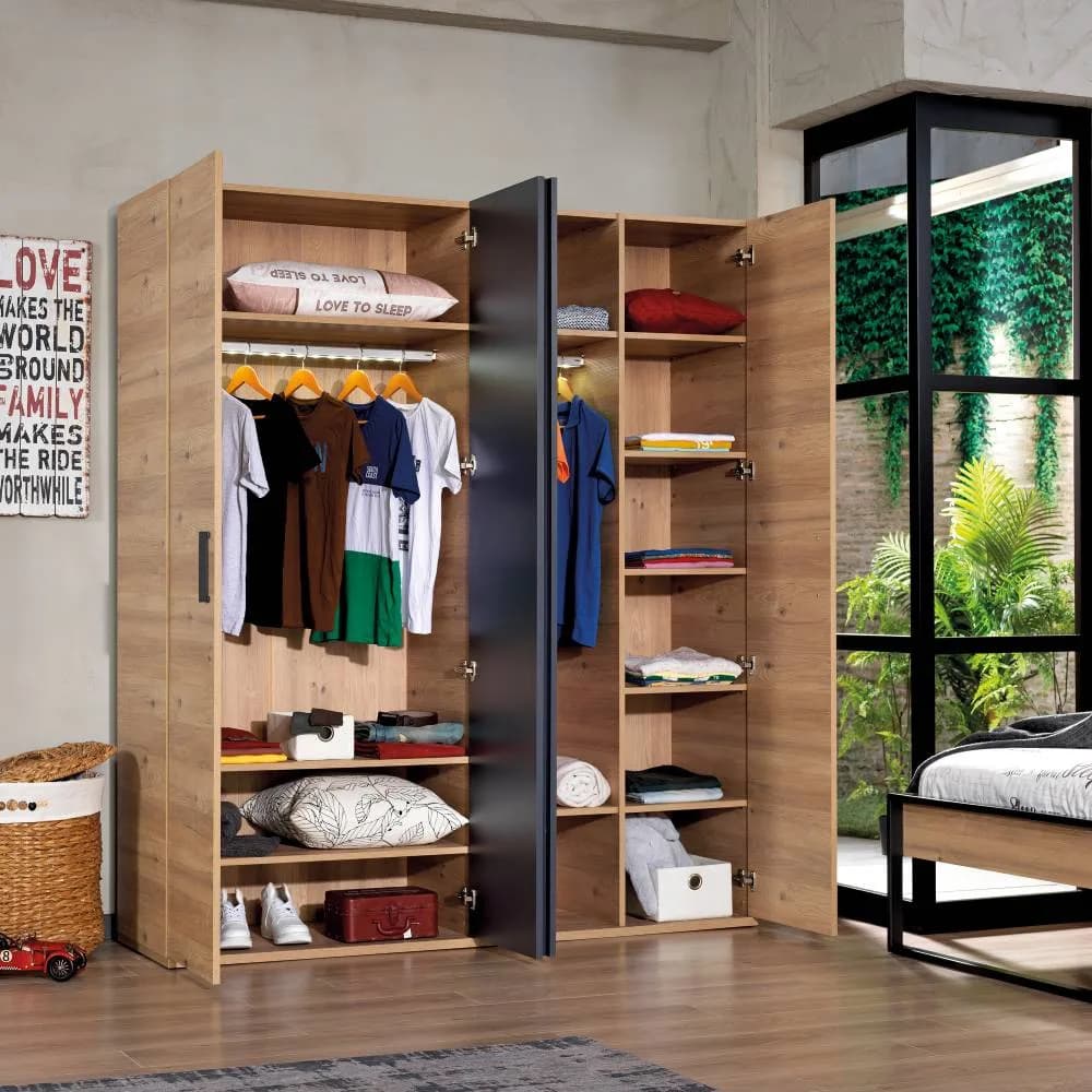 Irony 4 Doors Wardrobe 3