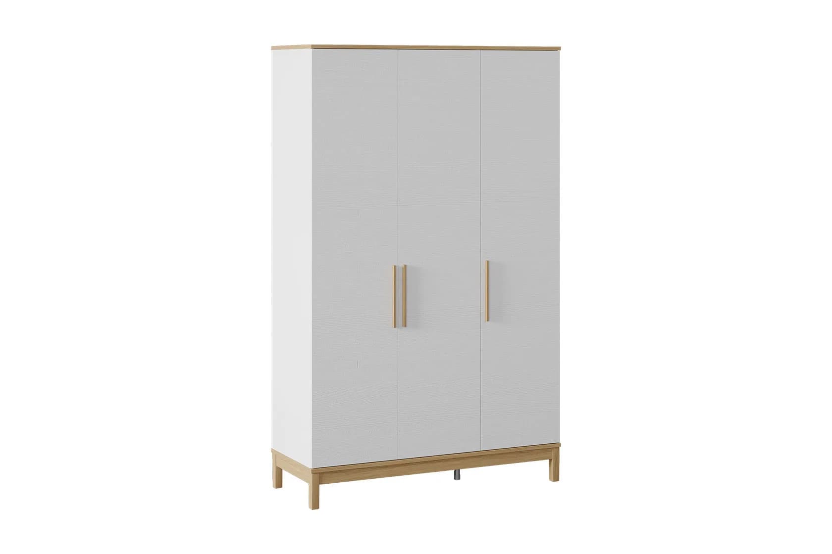 Etto 3 Doors Wardrobe — White