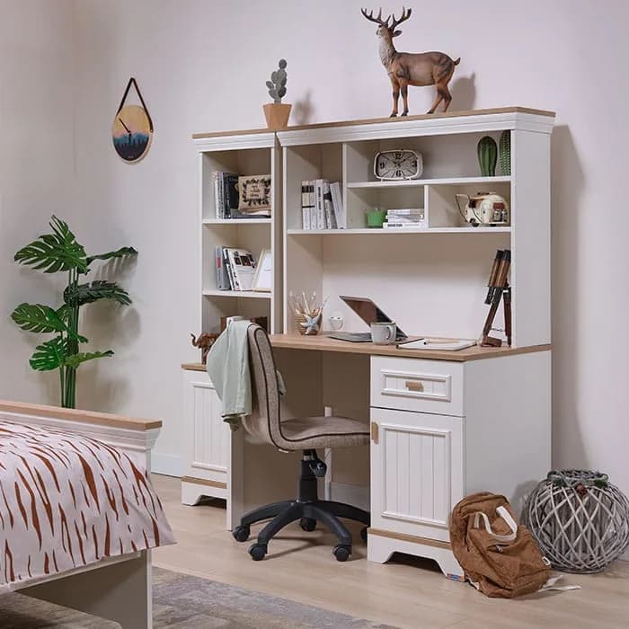 Monte Study Desk — Cream 3