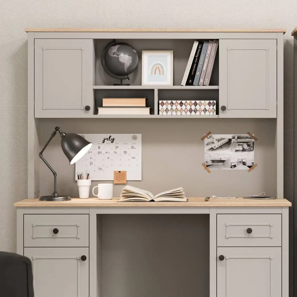 Sento Study Desk Top Unit Wide — Grey 4