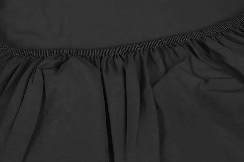 Fitted Sheet Pastel Anthracite 100×200 2