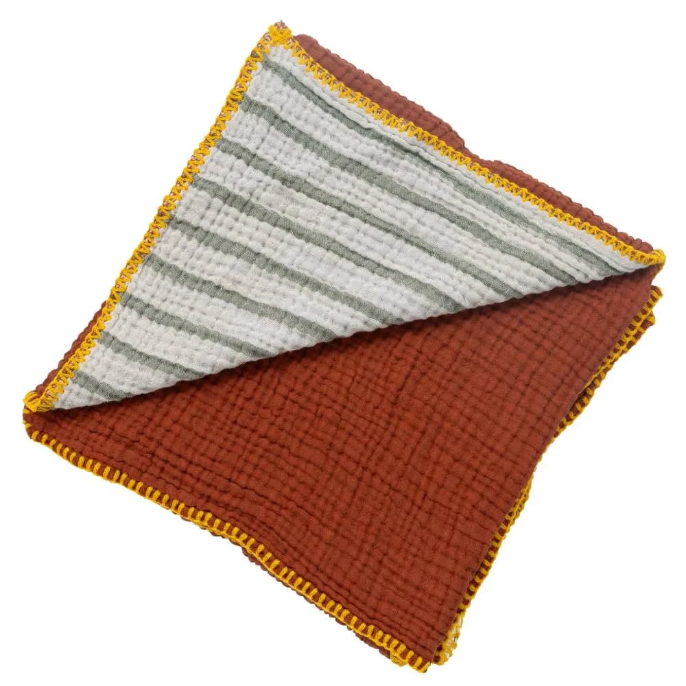 Pique Muslin Bernard Baby Terracotta (80×130)