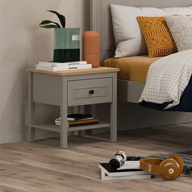 Sento Nightstand — Grey 3
