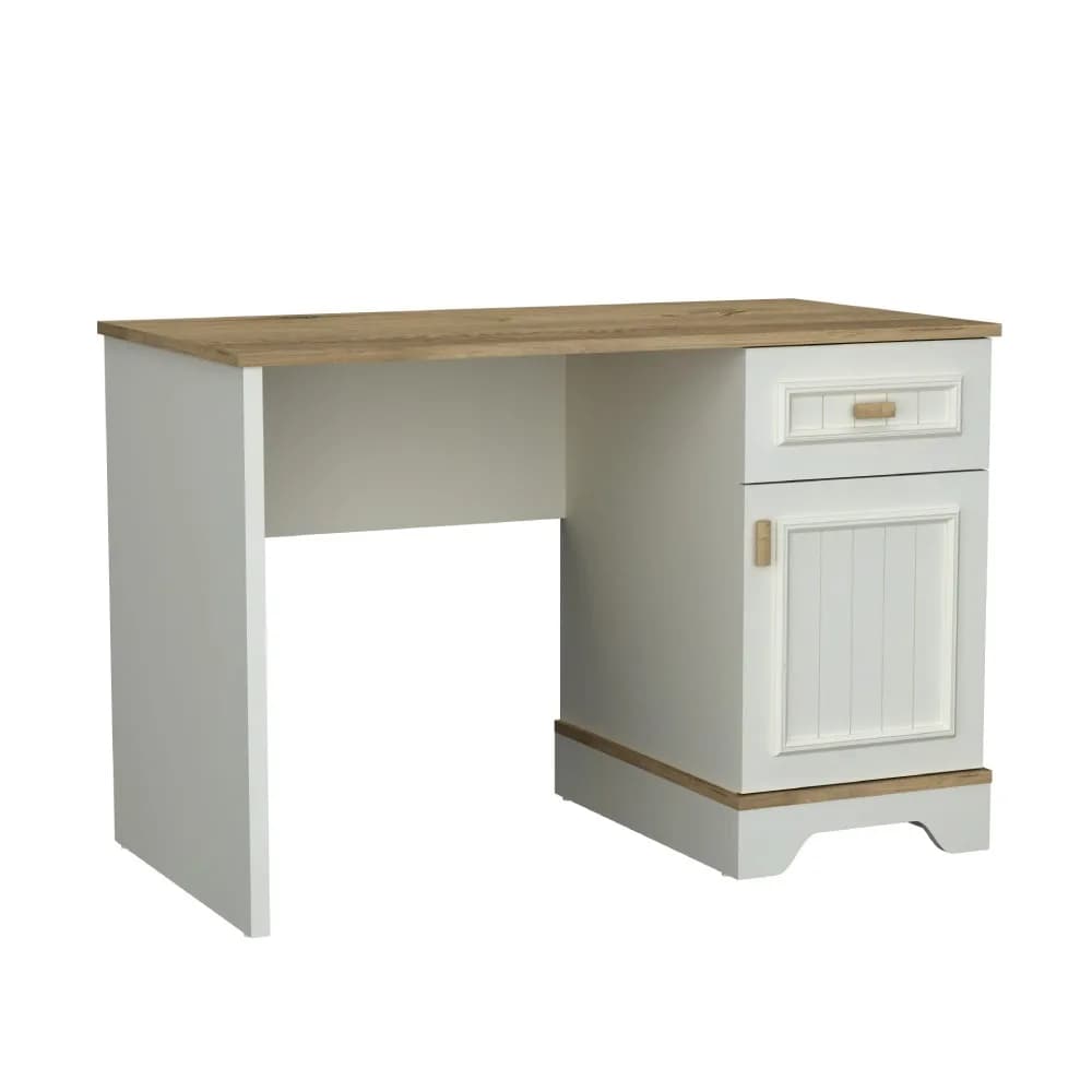 Monte Study Desk — Cream