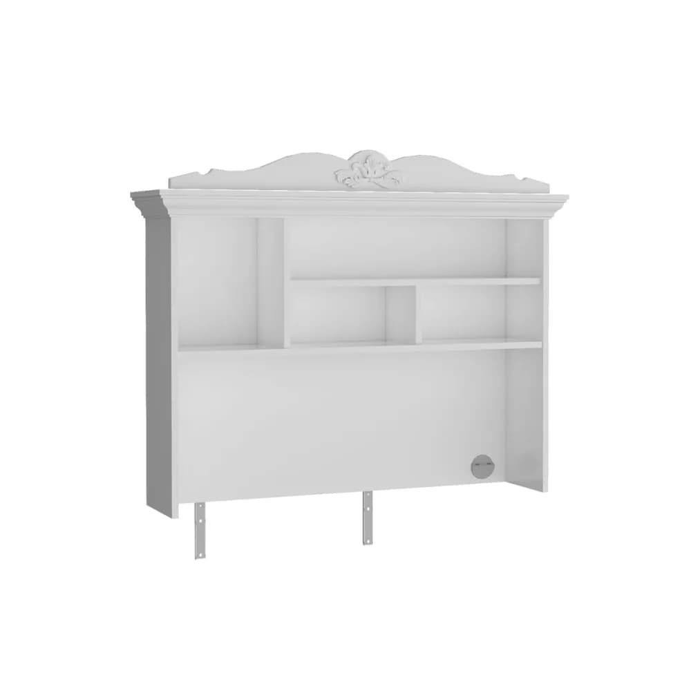 Lora Study Desk Top Unit — Ultra White