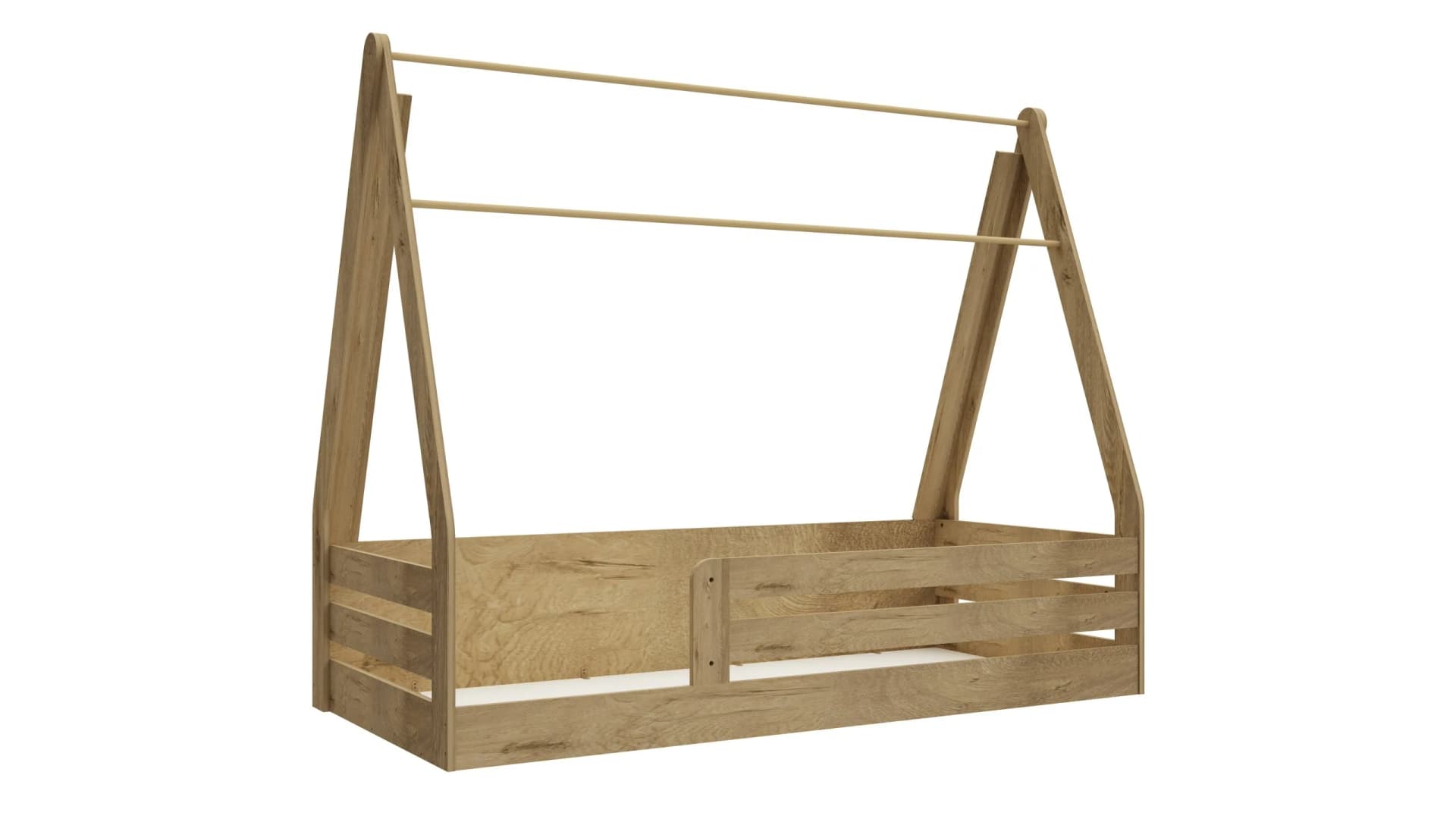 Tent Montessori Bedframe 90×200 — Oak