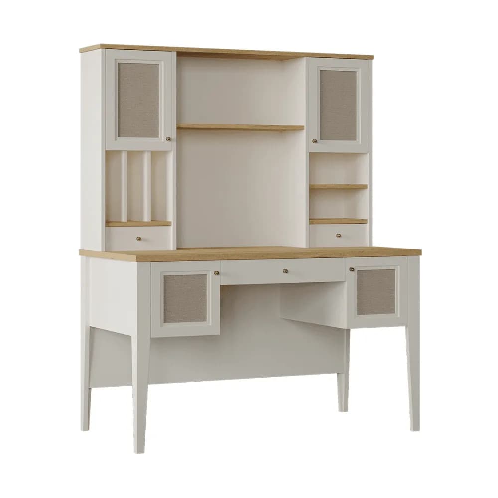 Corso Study Desk and Top Unit Large — Cream