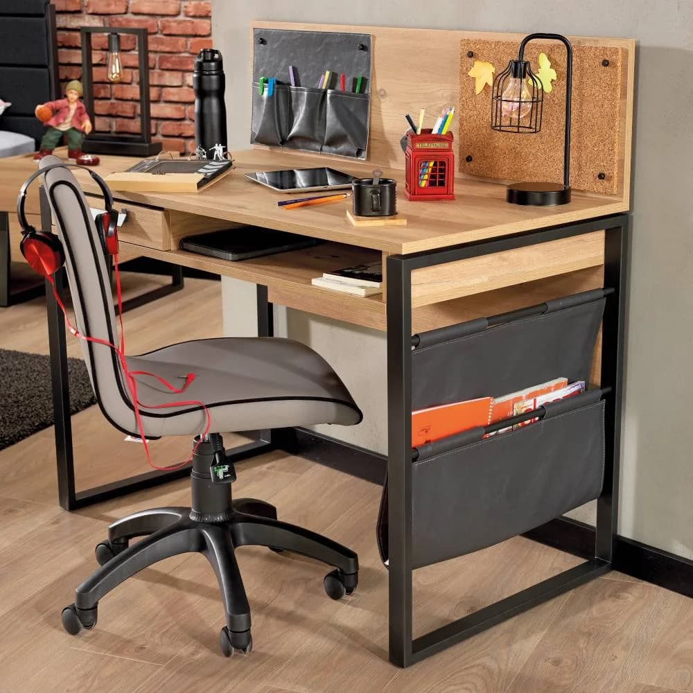Irony Study Desk New — Oak 3