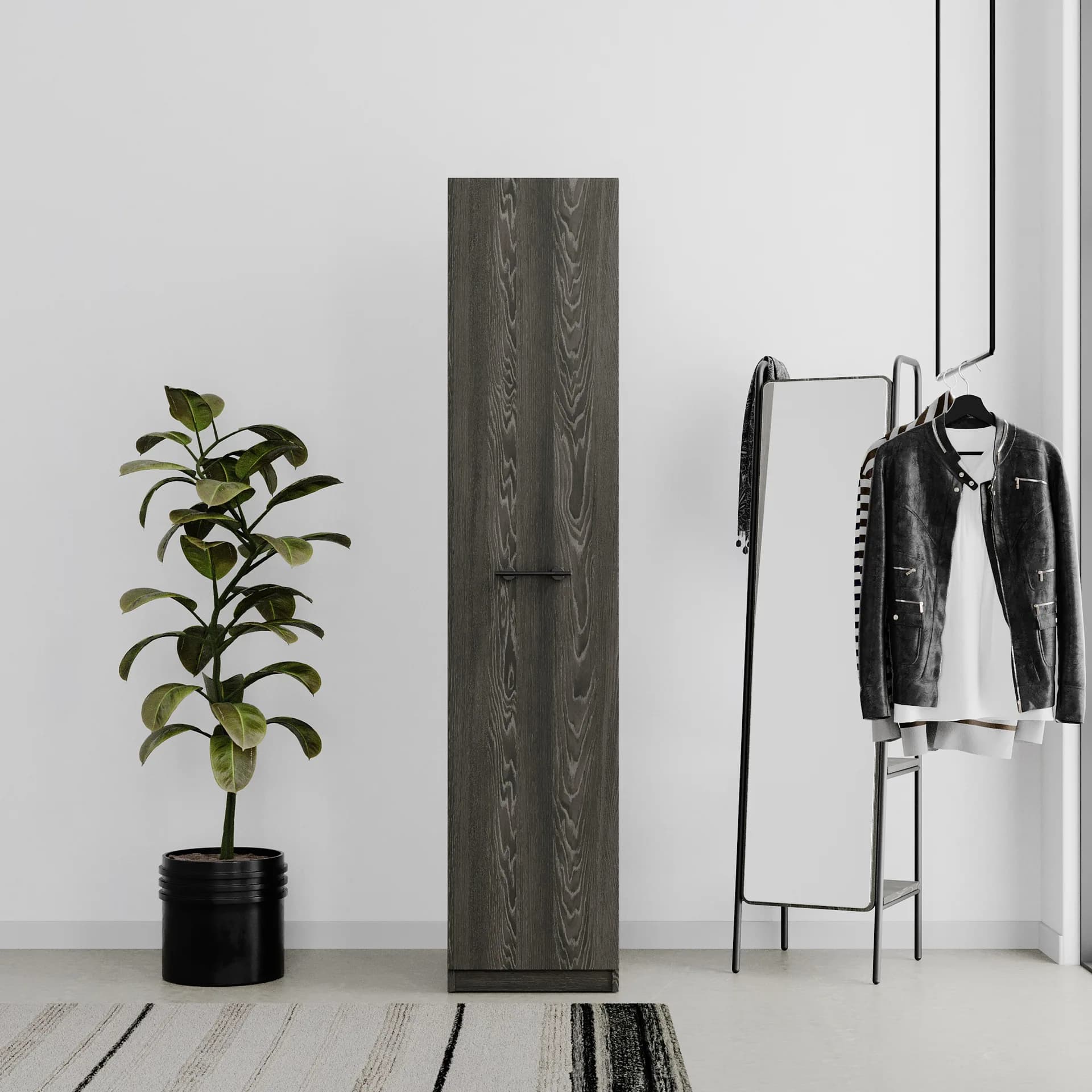 Plus 1 Doors Wrd Cabinet — Dark Oak 3
